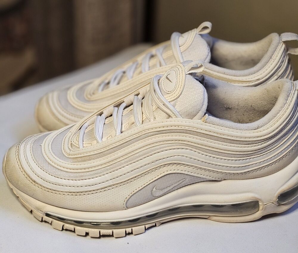Nike Air Max 97 Triple White Sneakers 5.5Y